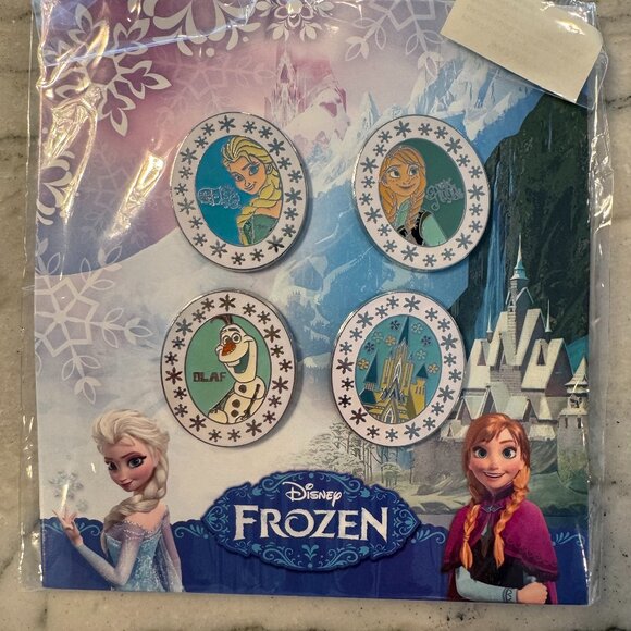 NWT Disney Booster Set Frozen Collectible Pins - Free Shipping - Picture 1 of 4